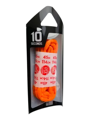 10 Seconds ® Athletic Bubble Laces | Orange