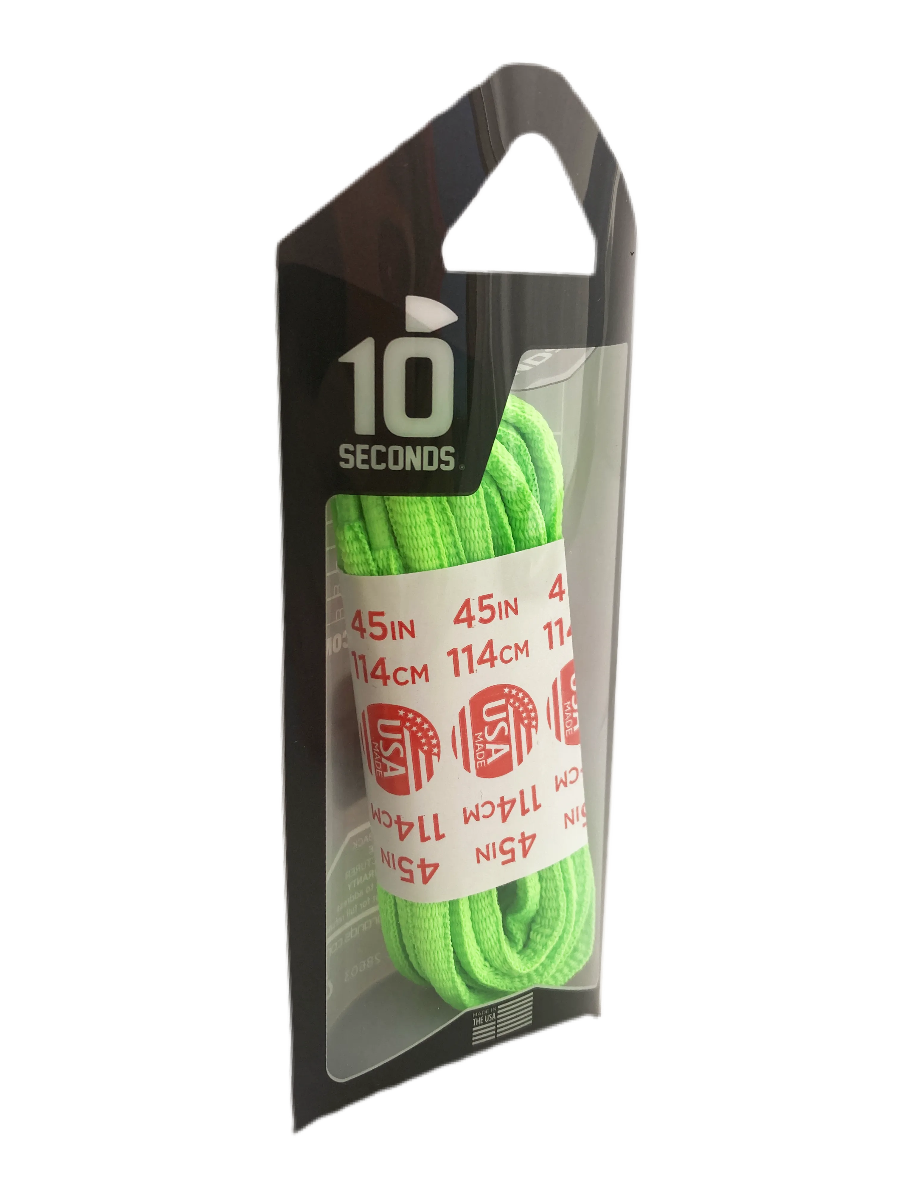 10 Seconds ® Athletic Oval Laces | Neon Green