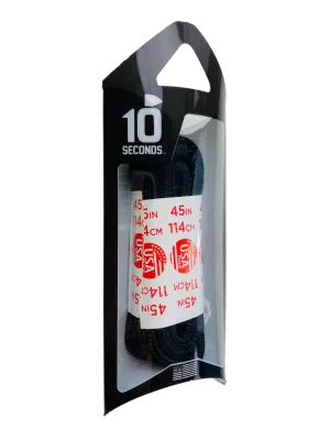 10 Seconds ® Athletic Round Laces | Black