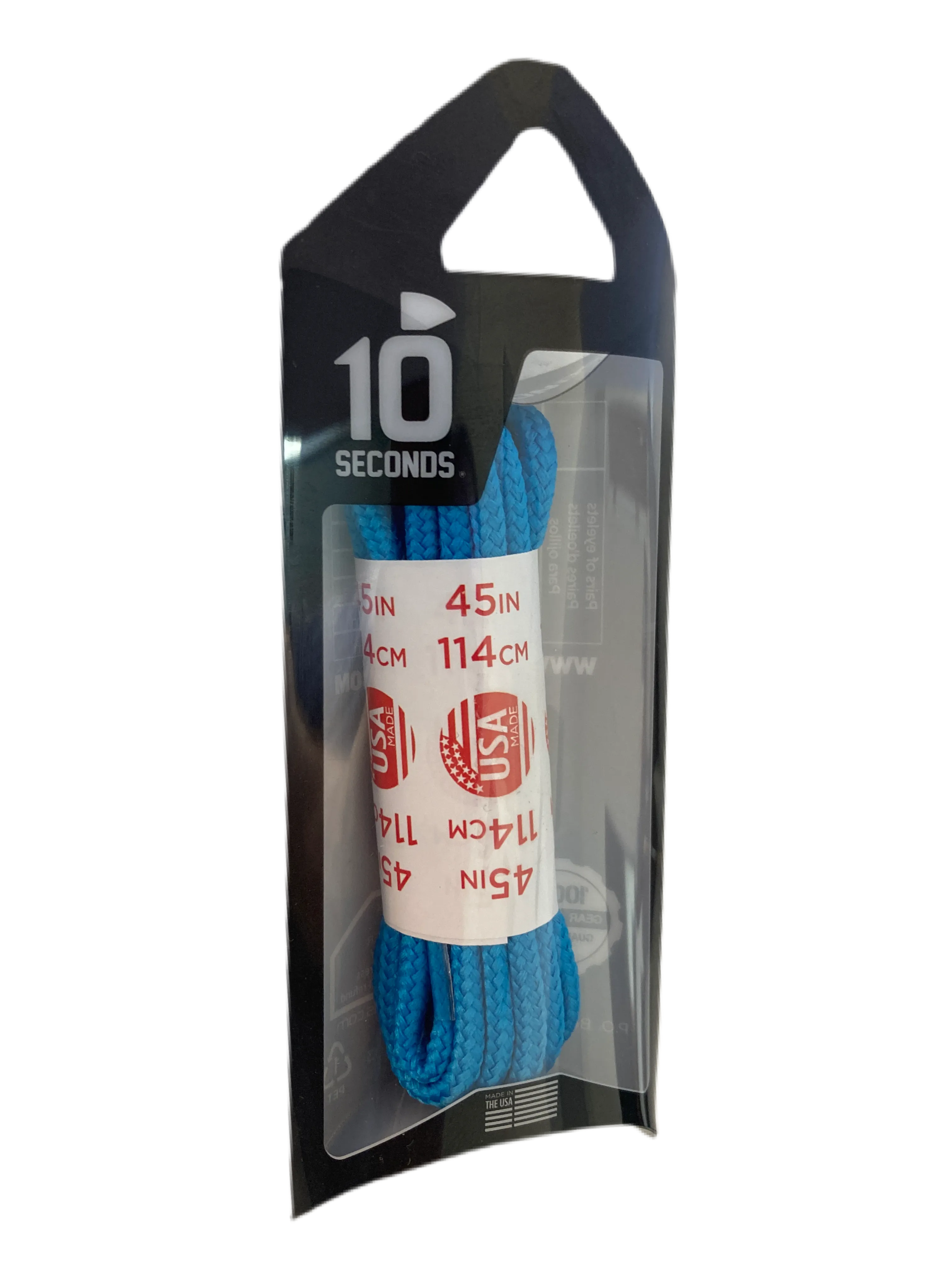 10 Seconds ® Athletic Round Laces | Neon Blue