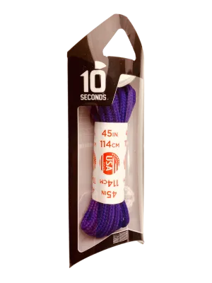 10 Seconds ® Athletic Round Laces | Purple