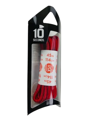 10 Seconds ® Athletic Round Laces | Red