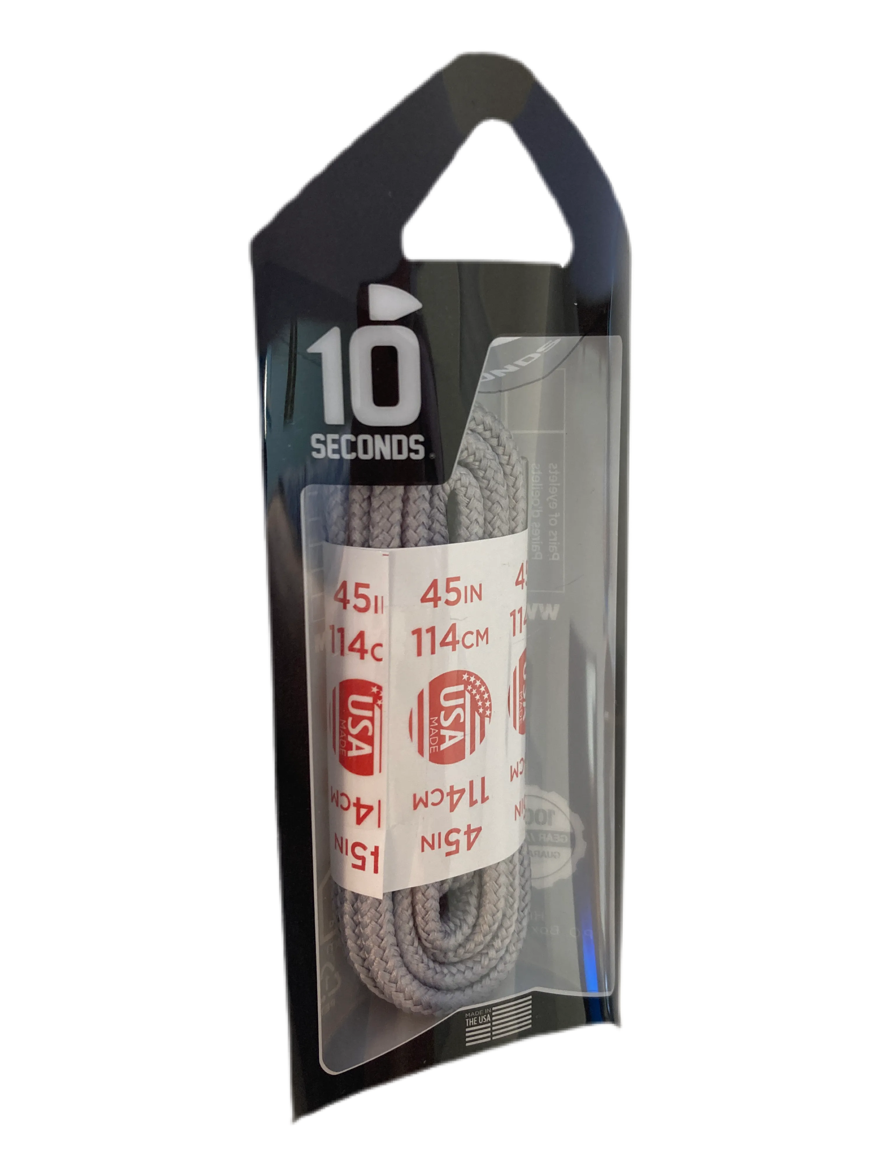 10 Seconds ® Athletic Round Laces | Ultra Grey