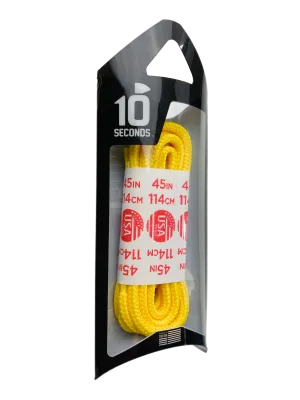 10 Seconds ® Athletic Round Laces | Yellow