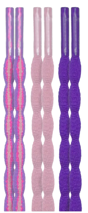 10 Seconds® Classic Bubble Laces | Multi/Pink/Purple Multi-Pack