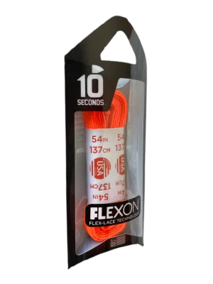 10 Seconds ® Flexon ™ Laces | Neon Orange