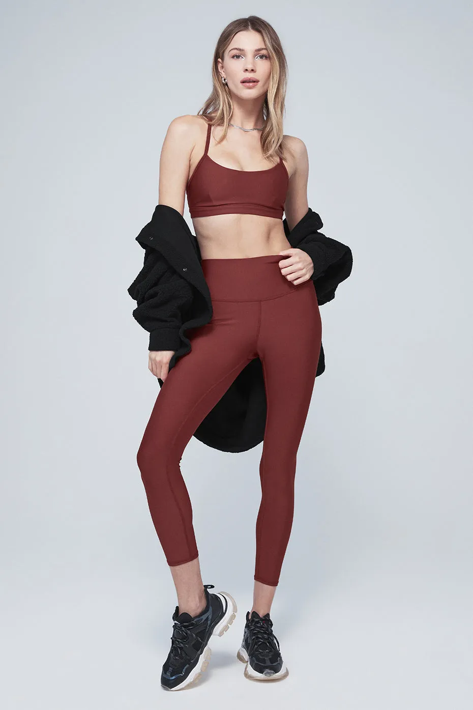 7/8 High-Waist Airlift Legging - Cranberry