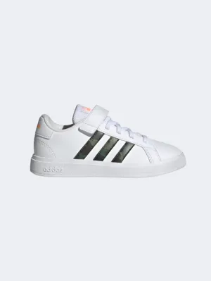 Adidas Grand Court 2.0 Ps-Boys Sportswear Shoes Cloud White/ Orange