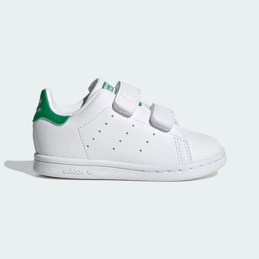 Adidas Stan Smith Infant-Boys Original Shoes White/Green