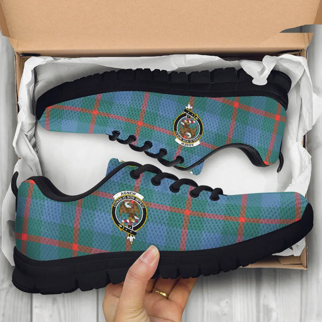 Agnew Ancient Tartan Sneakers with Family Crest