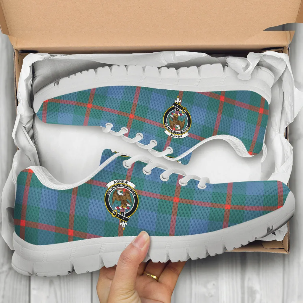 Agnew Ancient Tartan Sneakers with Family Crest