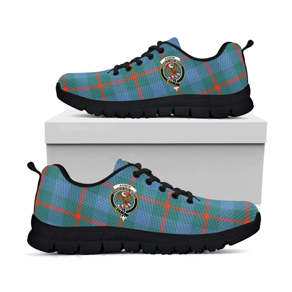 Agnew Ancient Tartan Sneakers with Family Crest