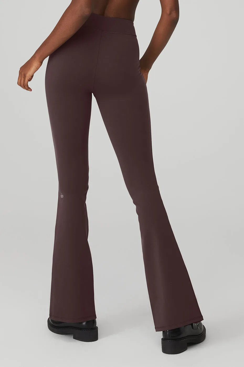 Airbrush High-Waist Flutter Legging - Raisin