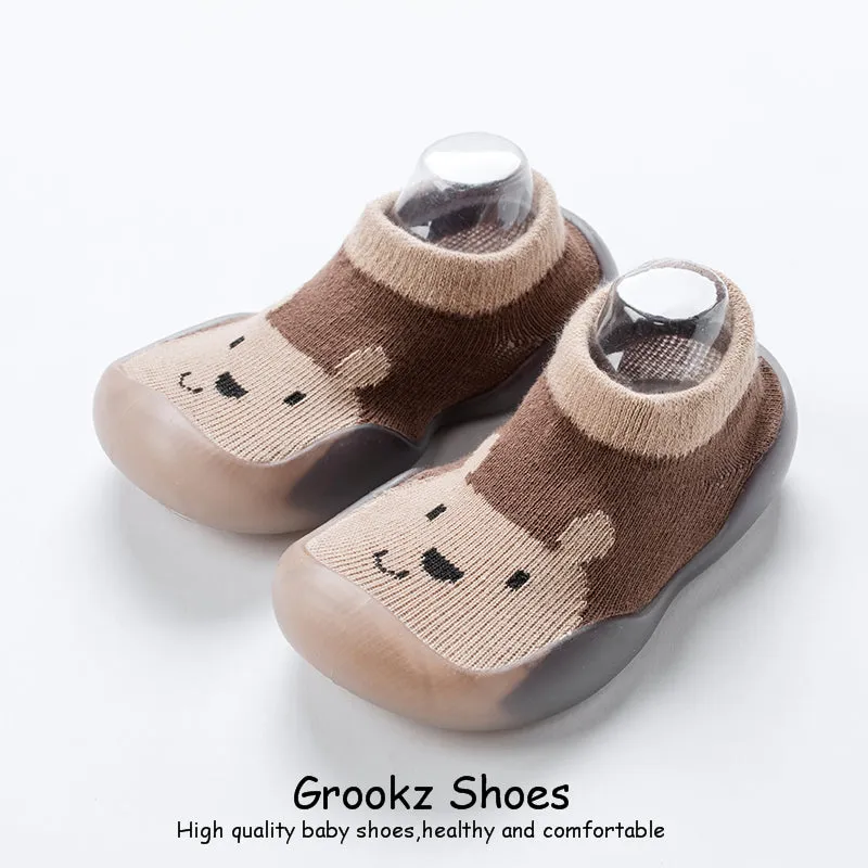 Animal Sock Shoes - Brown Bear