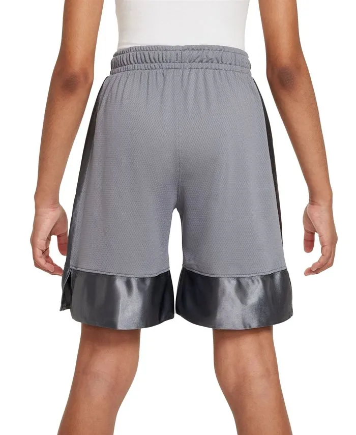 Big Boys Elite Dri-FIT Nike Basketball Shorts, Gray