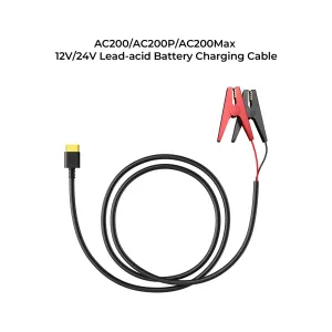 Bluetti 12 V/24 V Lead Acid To Xt90 Battery Charging Cable For Ac200 Max