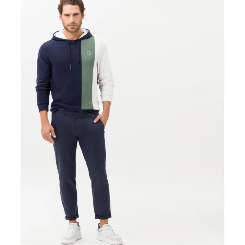 Brax Phil Cropped Lounge Chino Blue 82-3748