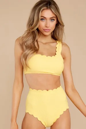 Caribbean Sunrise Yellow Bikini Top