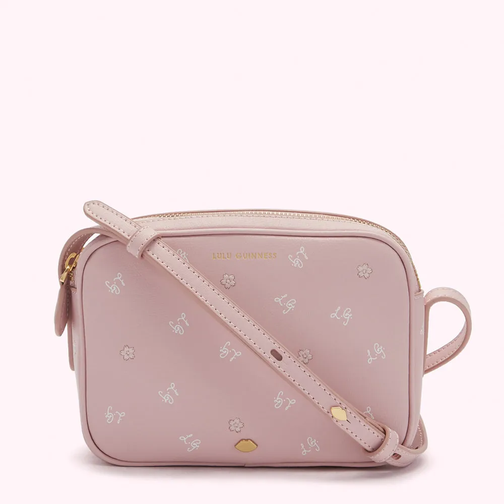 CHERRY BLOSSOM LEATHER COLE CROSS BODY BAG