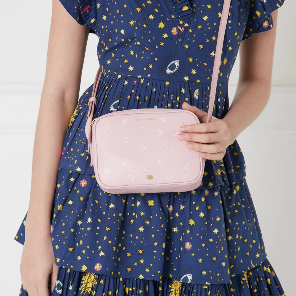 CHERRY BLOSSOM LEATHER COLE CROSS BODY BAG