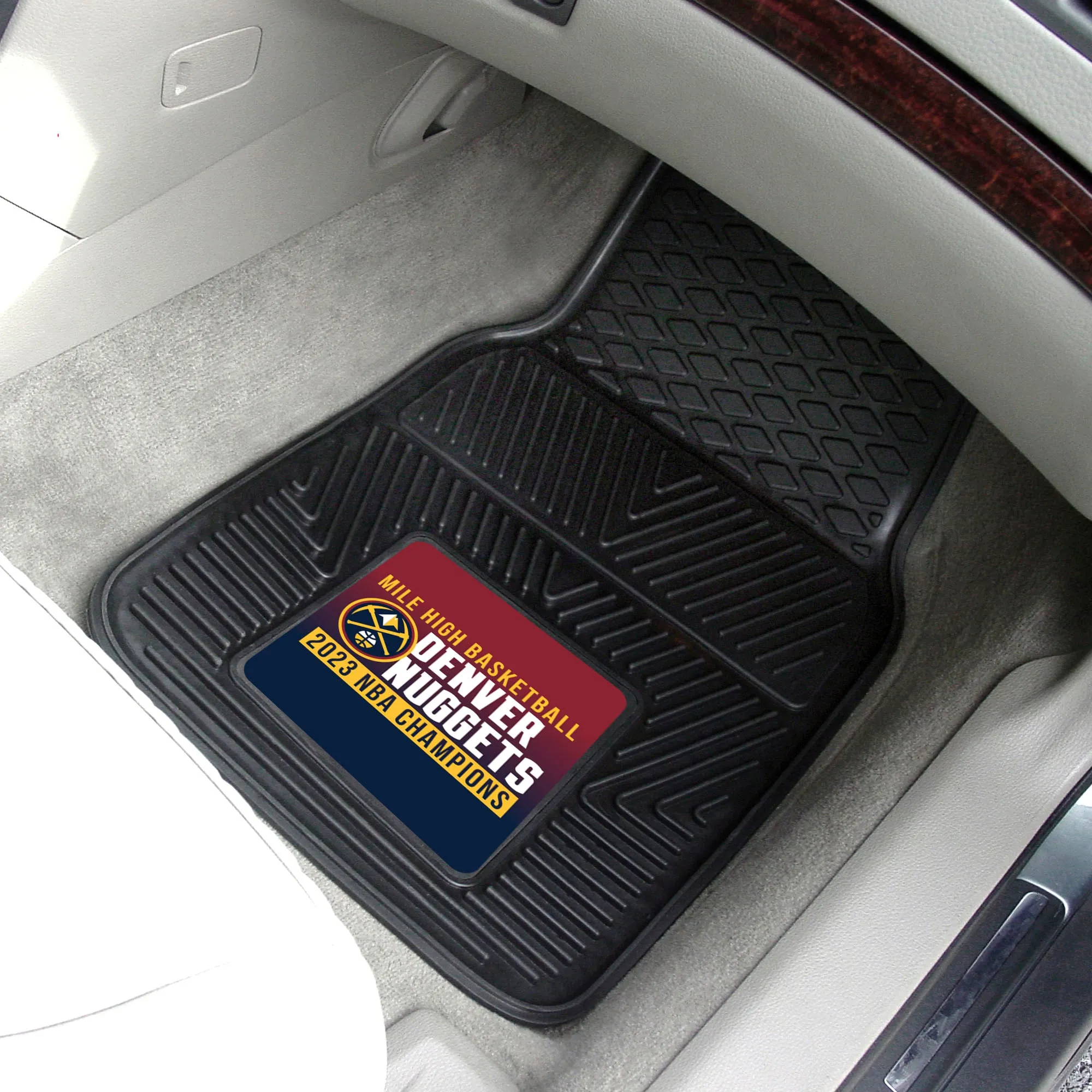 Denver Nuggets 2023 NBA Finals Champions Heavy Duty Car Mat Set - 2 Pieces