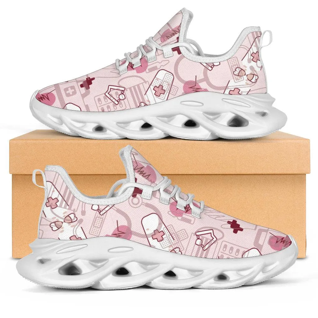 Doctor/Nurse Pink Heartbeat Sneakers