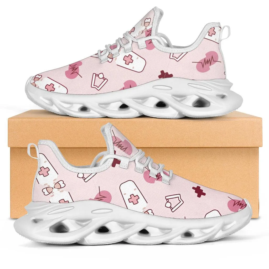 Doctor/Nurse Pink Heartbeat Sneakers