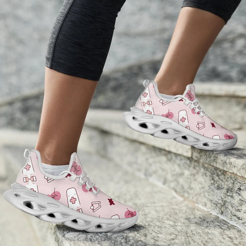 Doctor/Nurse Pink Heartbeat Sneakers