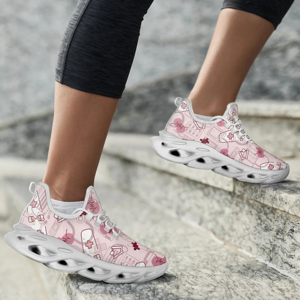 Doctor/Nurse Pink Heartbeat Sneakers