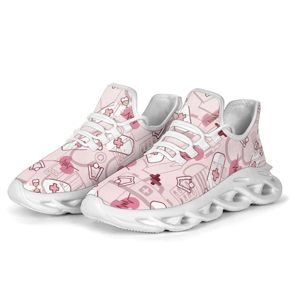 Doctor/Nurse Pink Heartbeat Sneakers