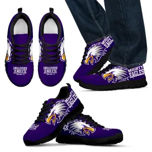 Englewood H.S. Chgo Sneaker- Purple Eagle-Blk_Men