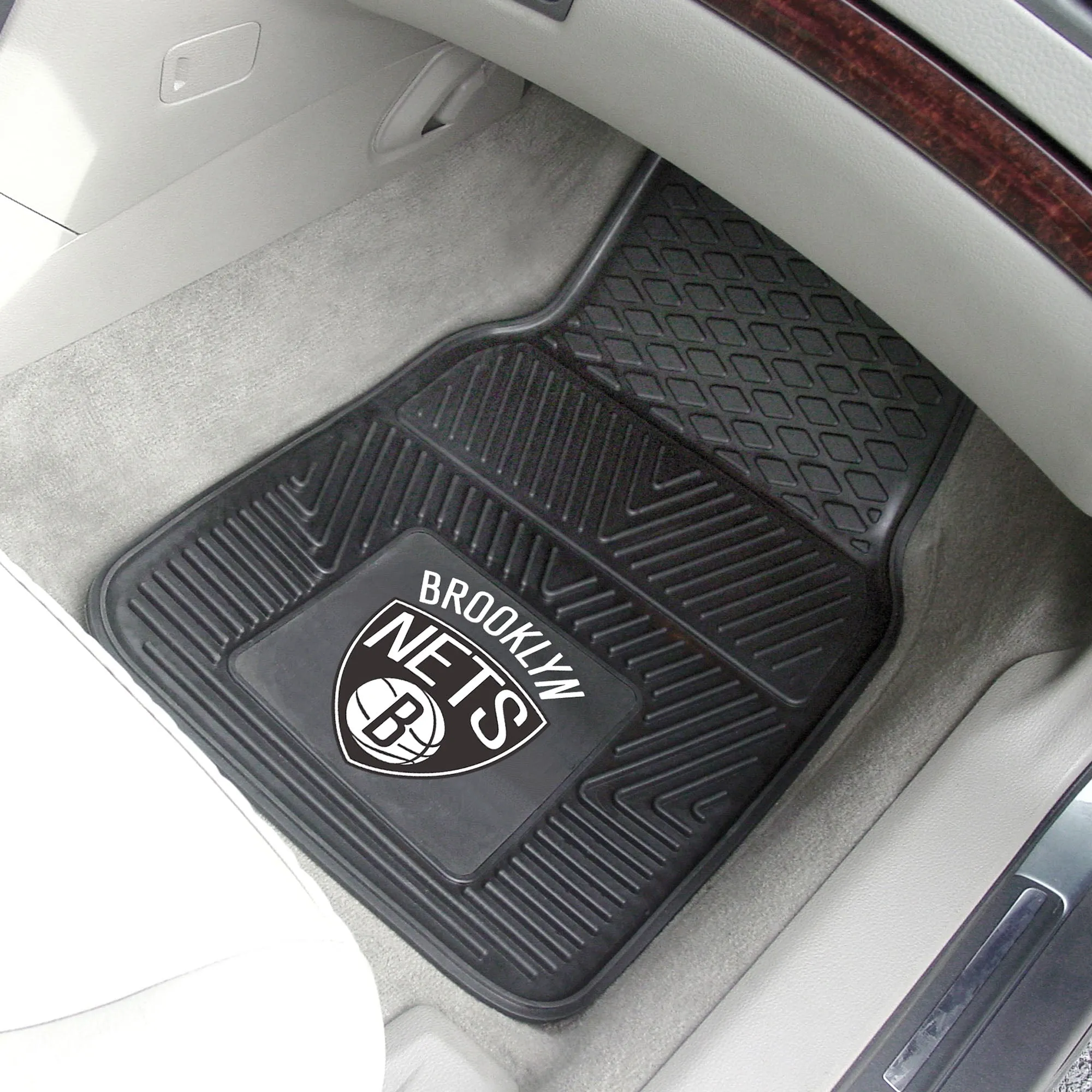 Fanmats Brooklyn Nets Heavy Duty Car Mat Set - 2 Pieces