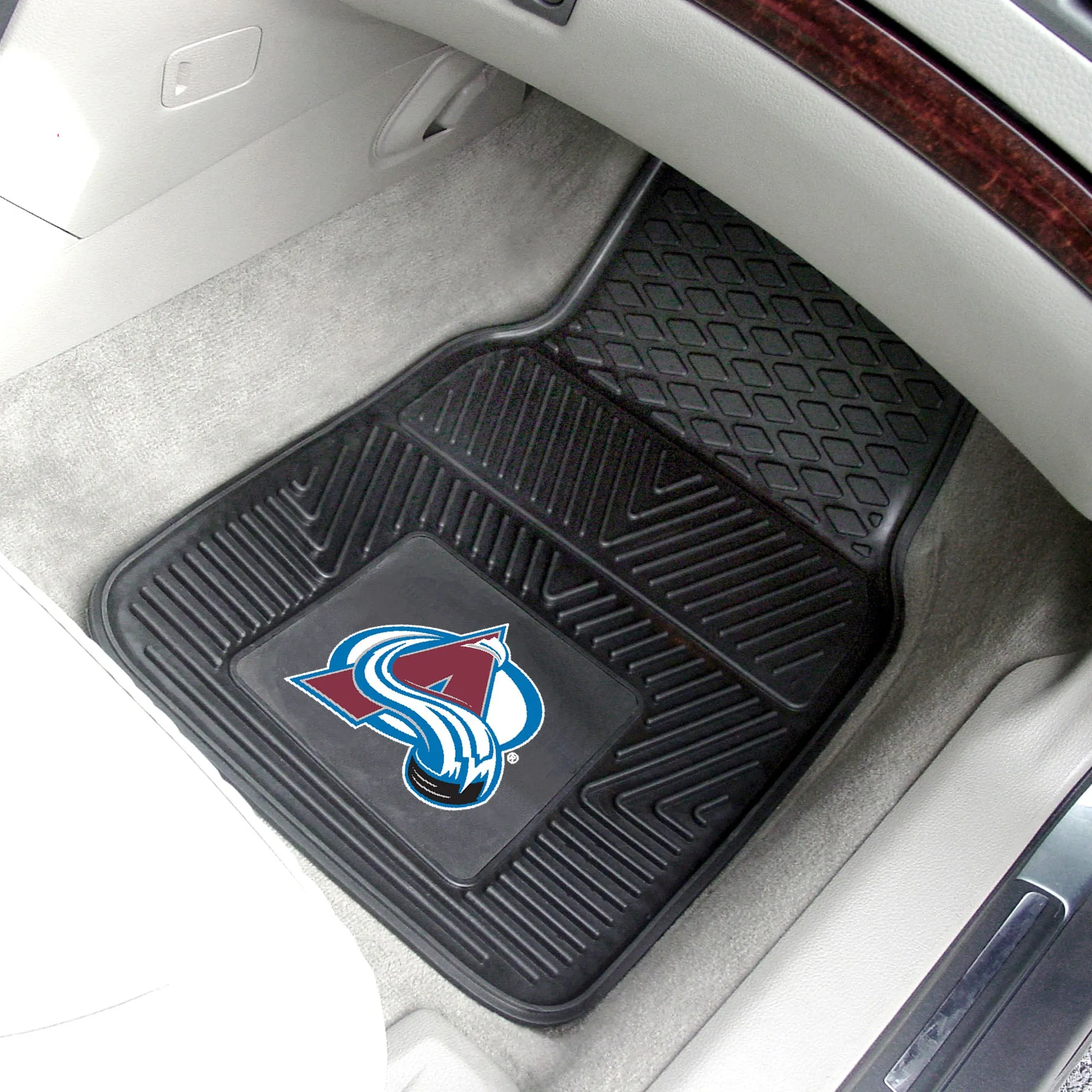 Fanmats Colorado Avalanche Heavy Duty Car Mat Set - 2 Pieces