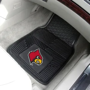 Fanmats Louisville Cardinals Heavy Duty Car Mat Set - 2 Pieces