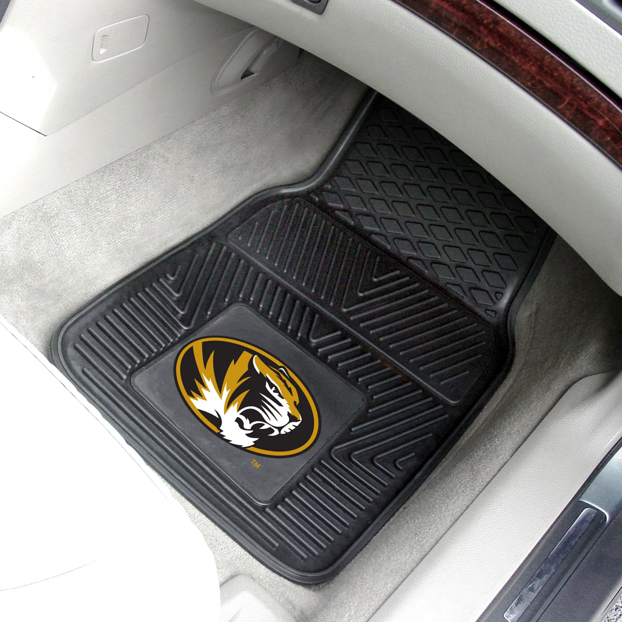 Fanmats Missouri Tigers Heavy Duty Car Mat Set - 2 Pieces