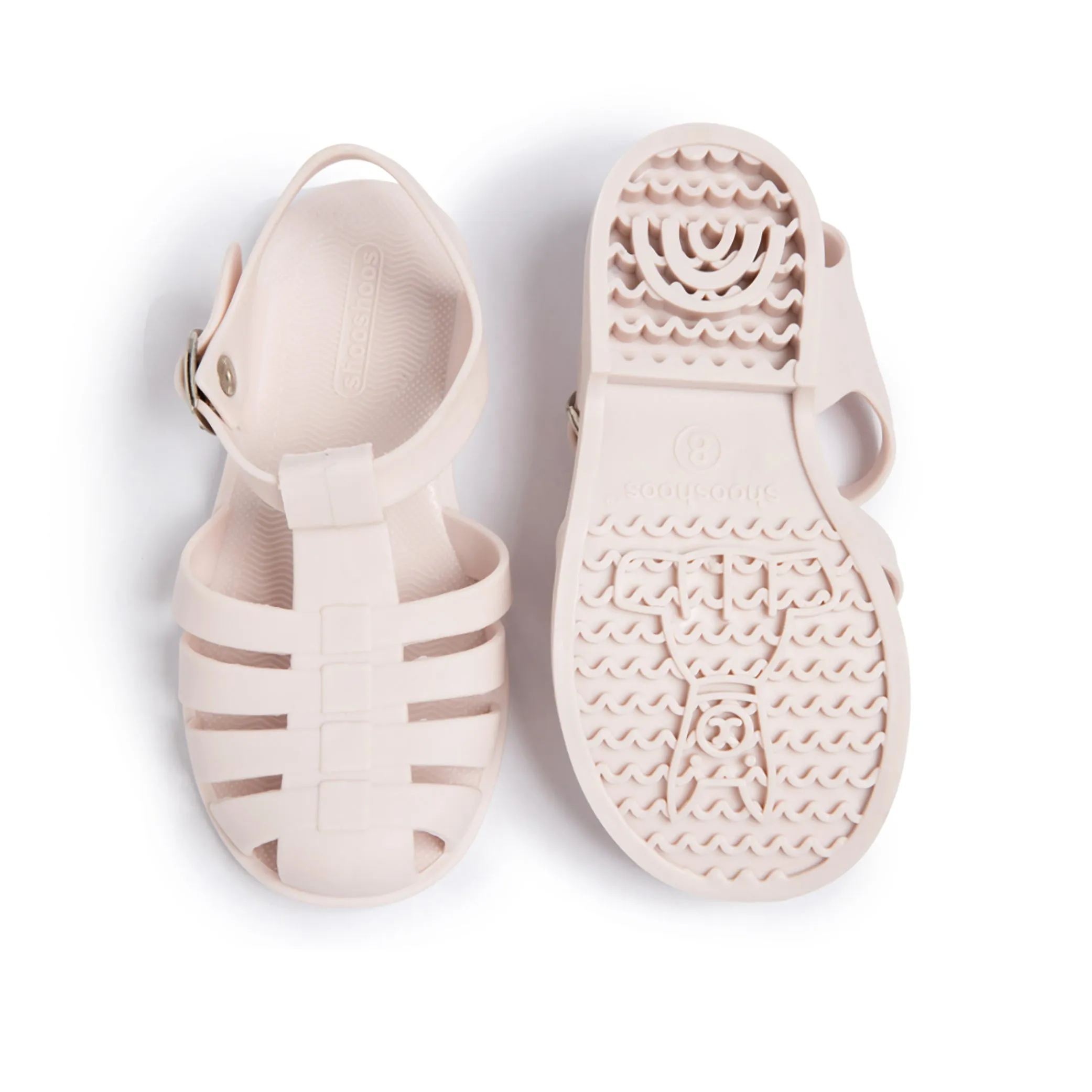 Girls Jelly Sandals in Pale Pink