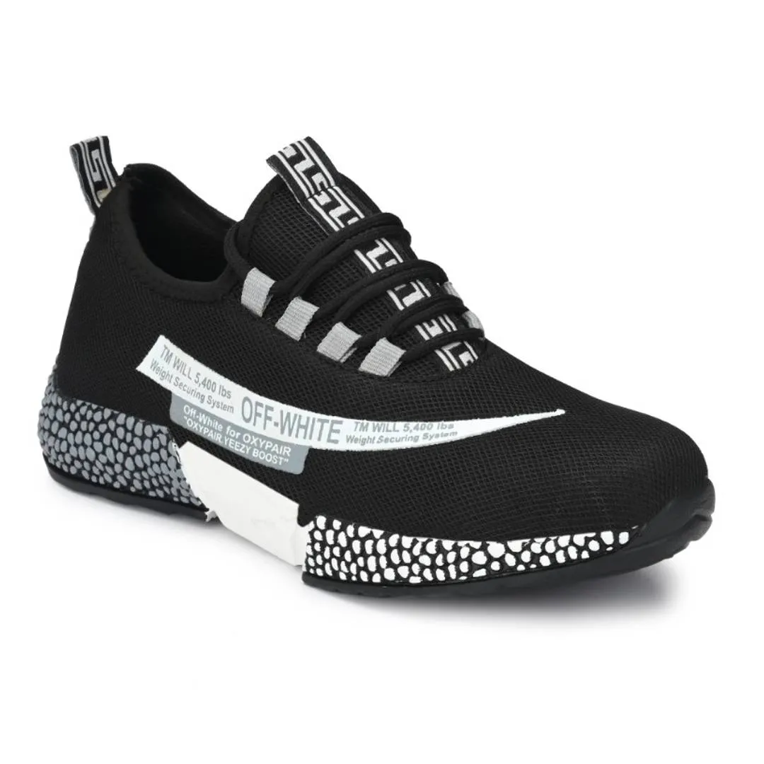 High Fashion Dot Black Sports Sneaker For Men / Boys