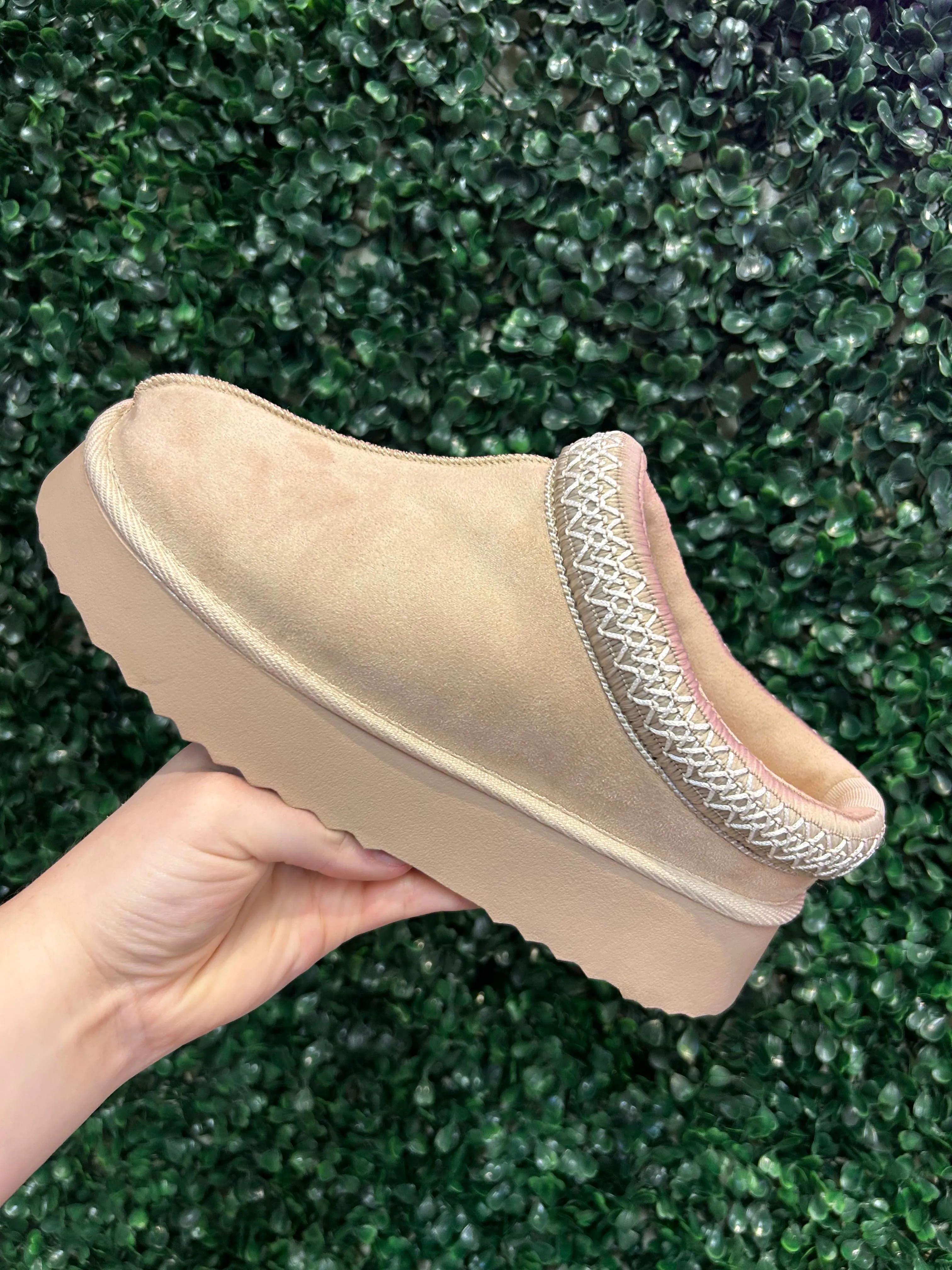 Katie Mae Sherpa Slip Ons