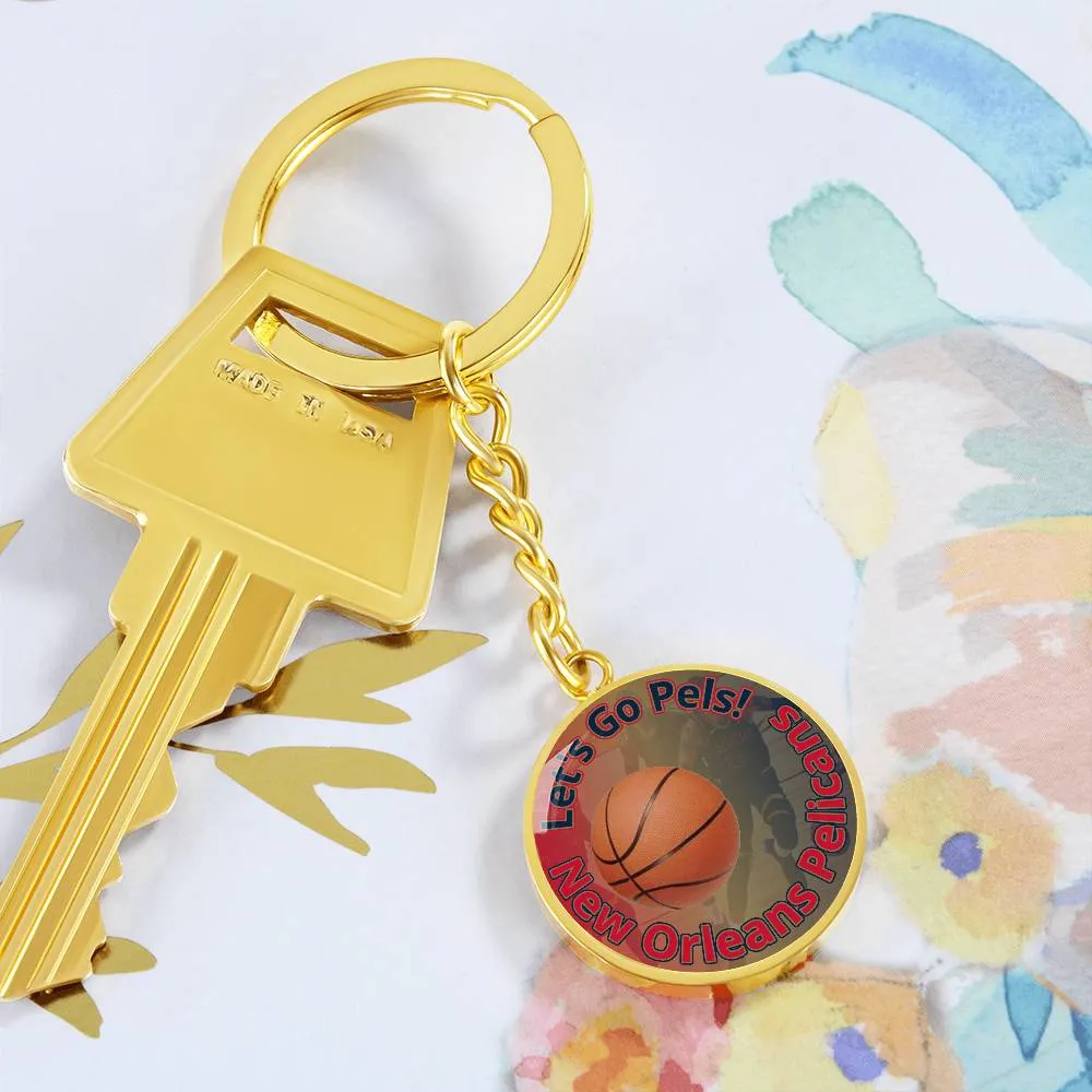 Let's Go Pels! Keychain