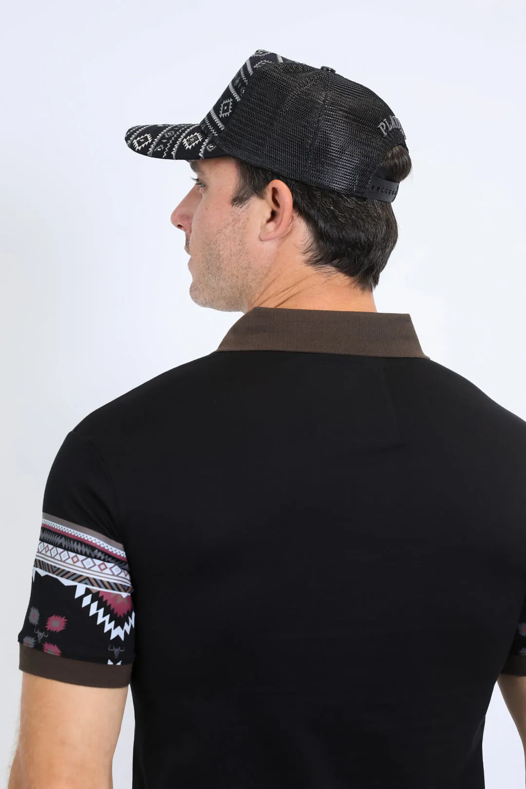 Mens Aztec Baseball Black/Black Cap