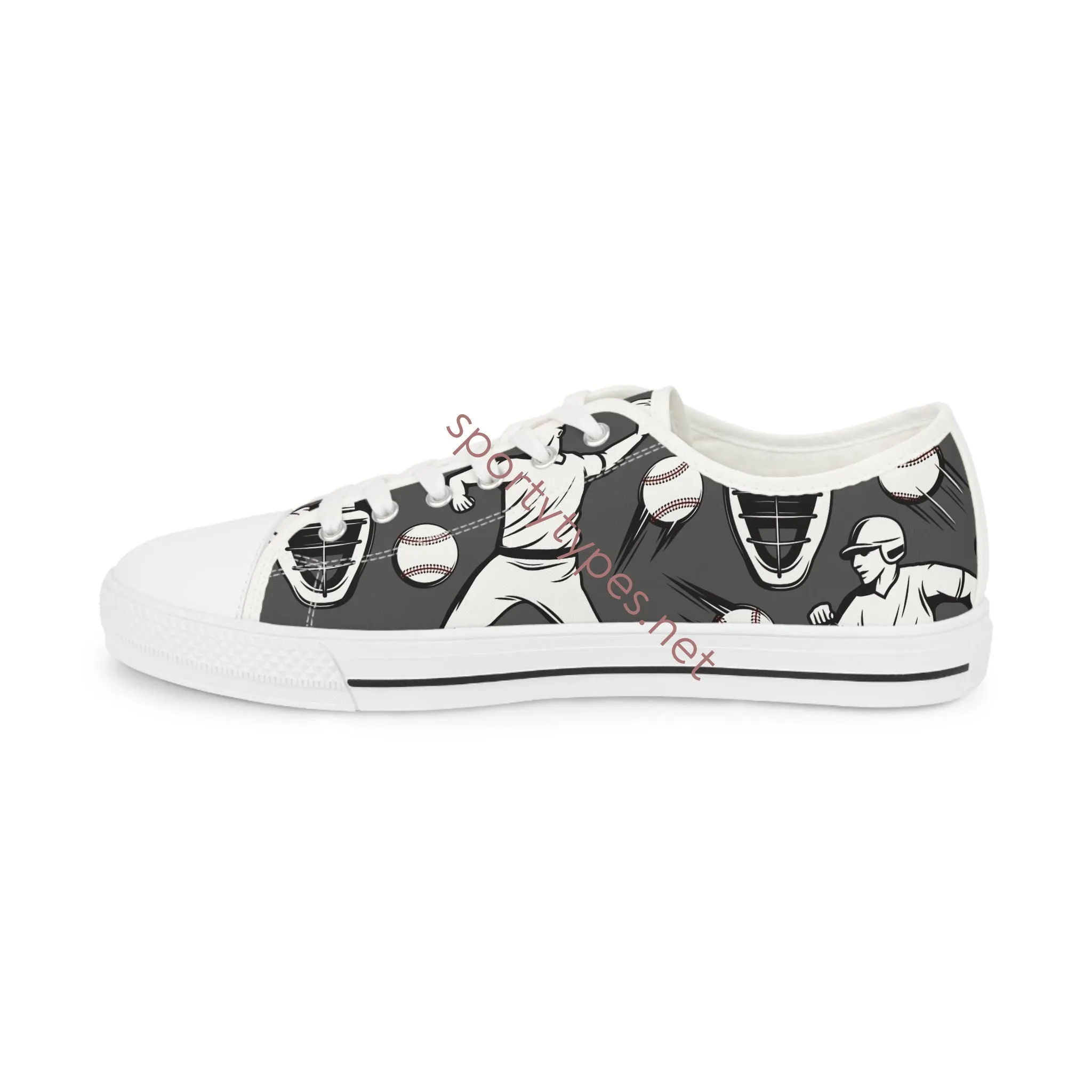 Men's Baseball Canvas Low Top Sneakers