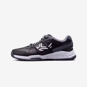 Men's tennis shoes - TS160 Multicourt black ARTENGO, black/asphalt gray/white