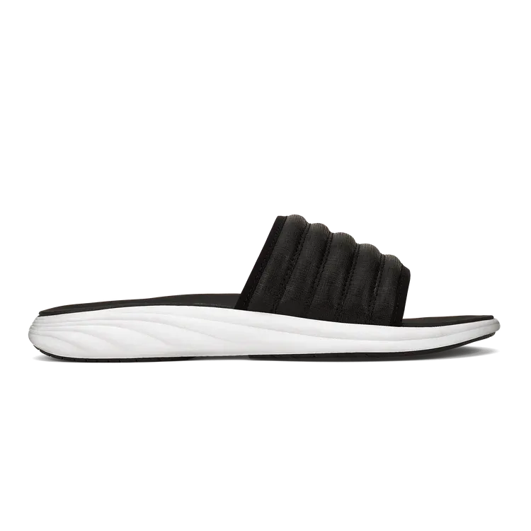 Olukai Men's Komo Slide Sandal Black/White