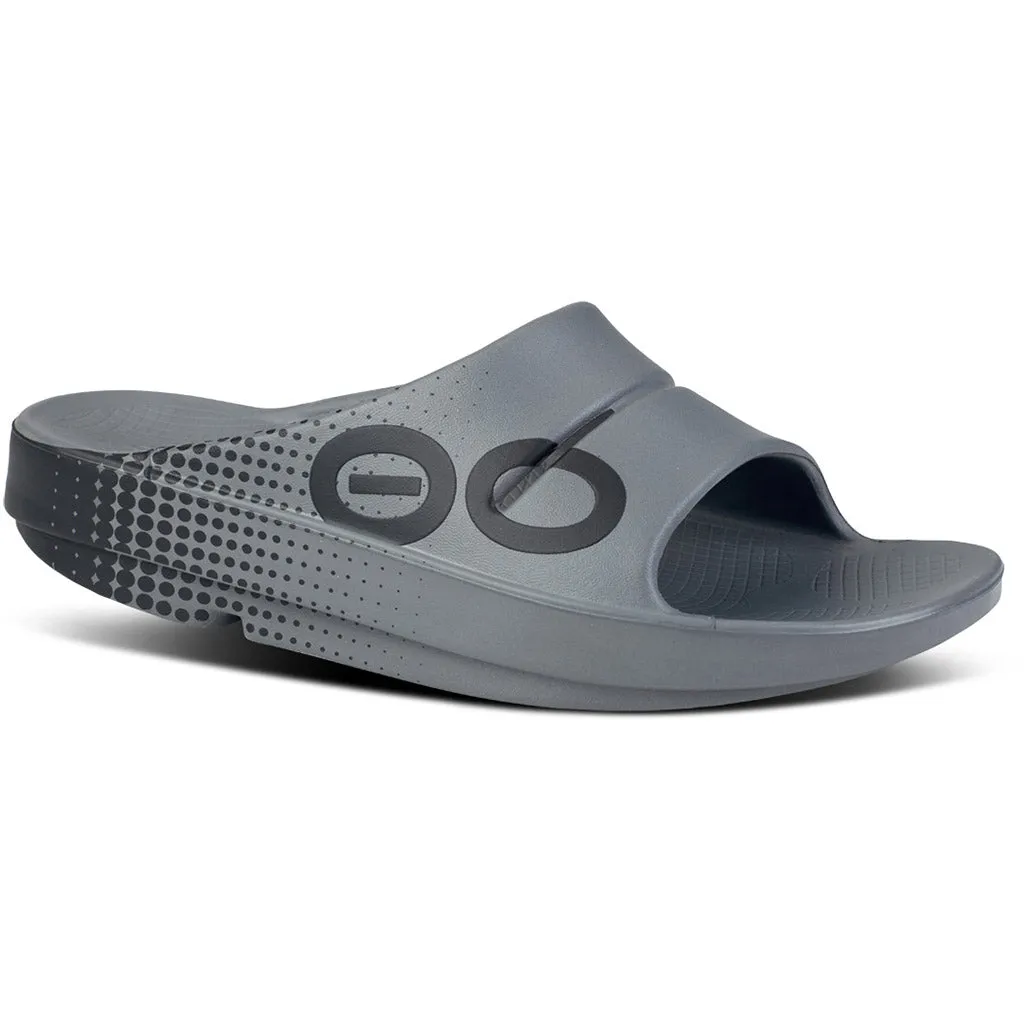 OOFOS Women's OOahh Sport Slide - Slate Matrix