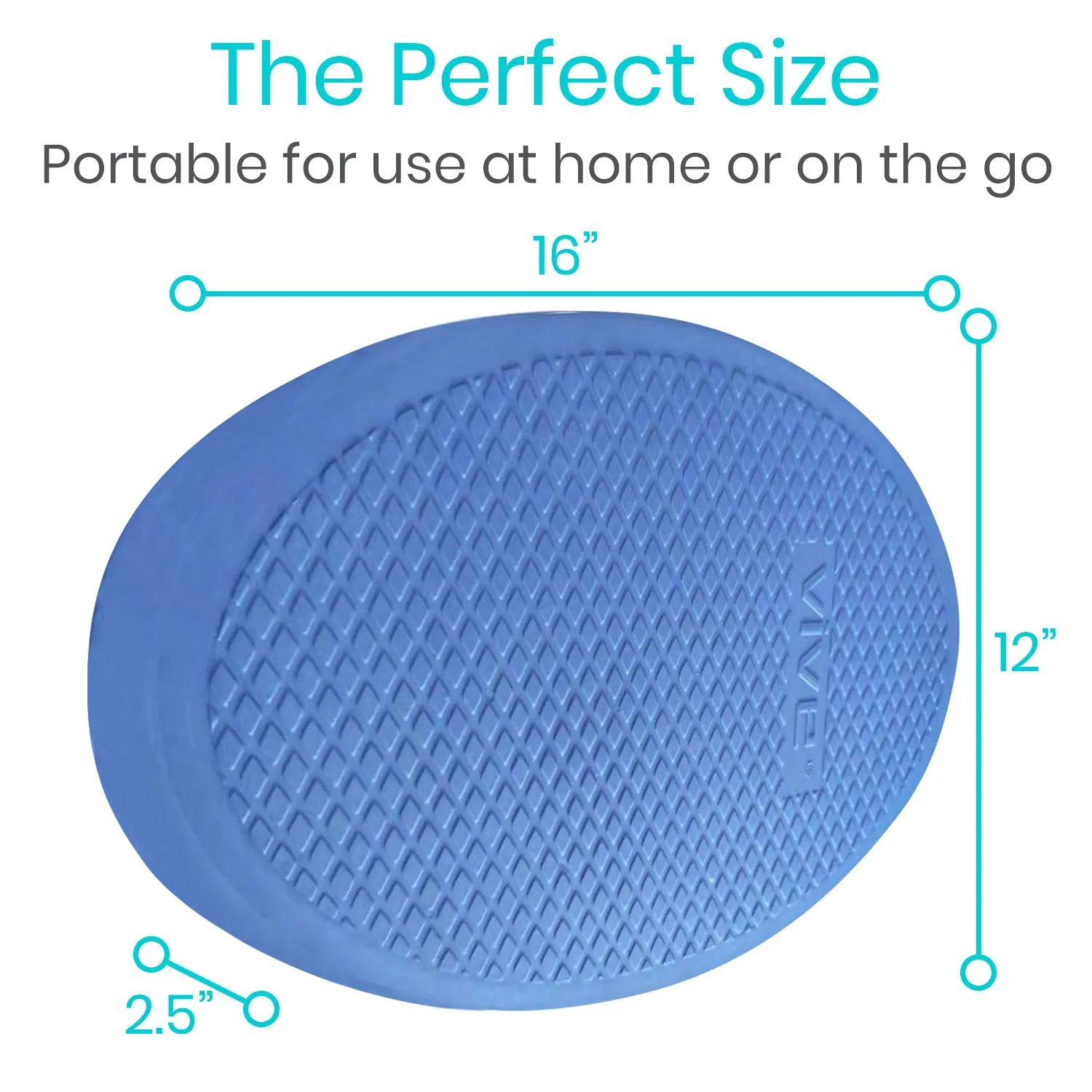 Oval Balance Pad Blue (2 Pack)