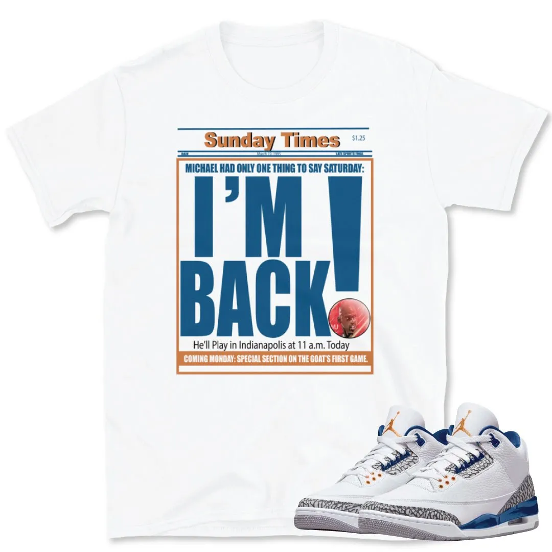 Retro 3 Wizards PE "I'M BACK" Shirt