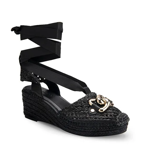 Scarlett Raffia Black