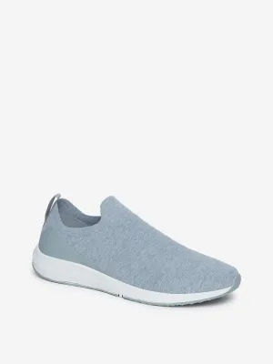 SOLEPLAY Grey Knitted Slip-On Sneakers