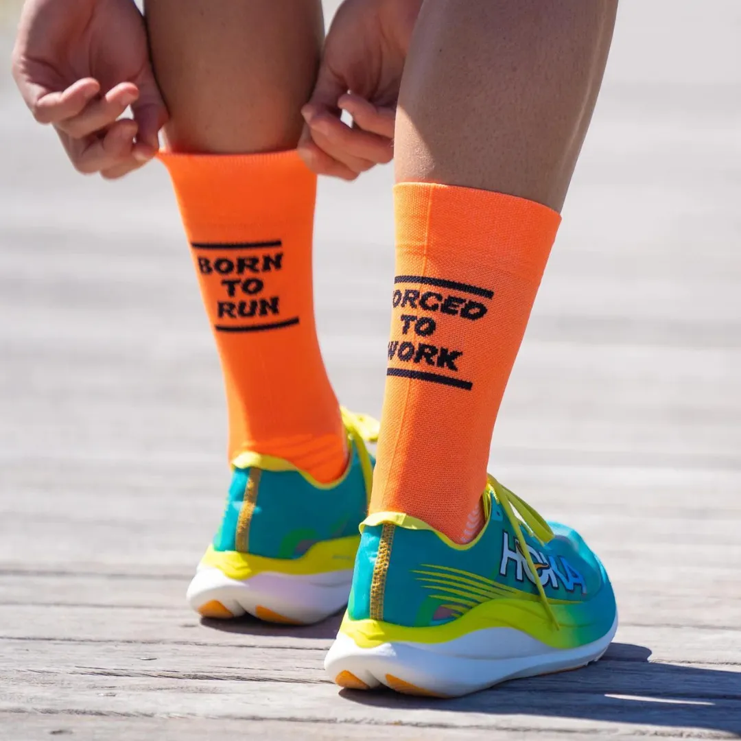 Sporcks - Running Sock - Born To Run Orange