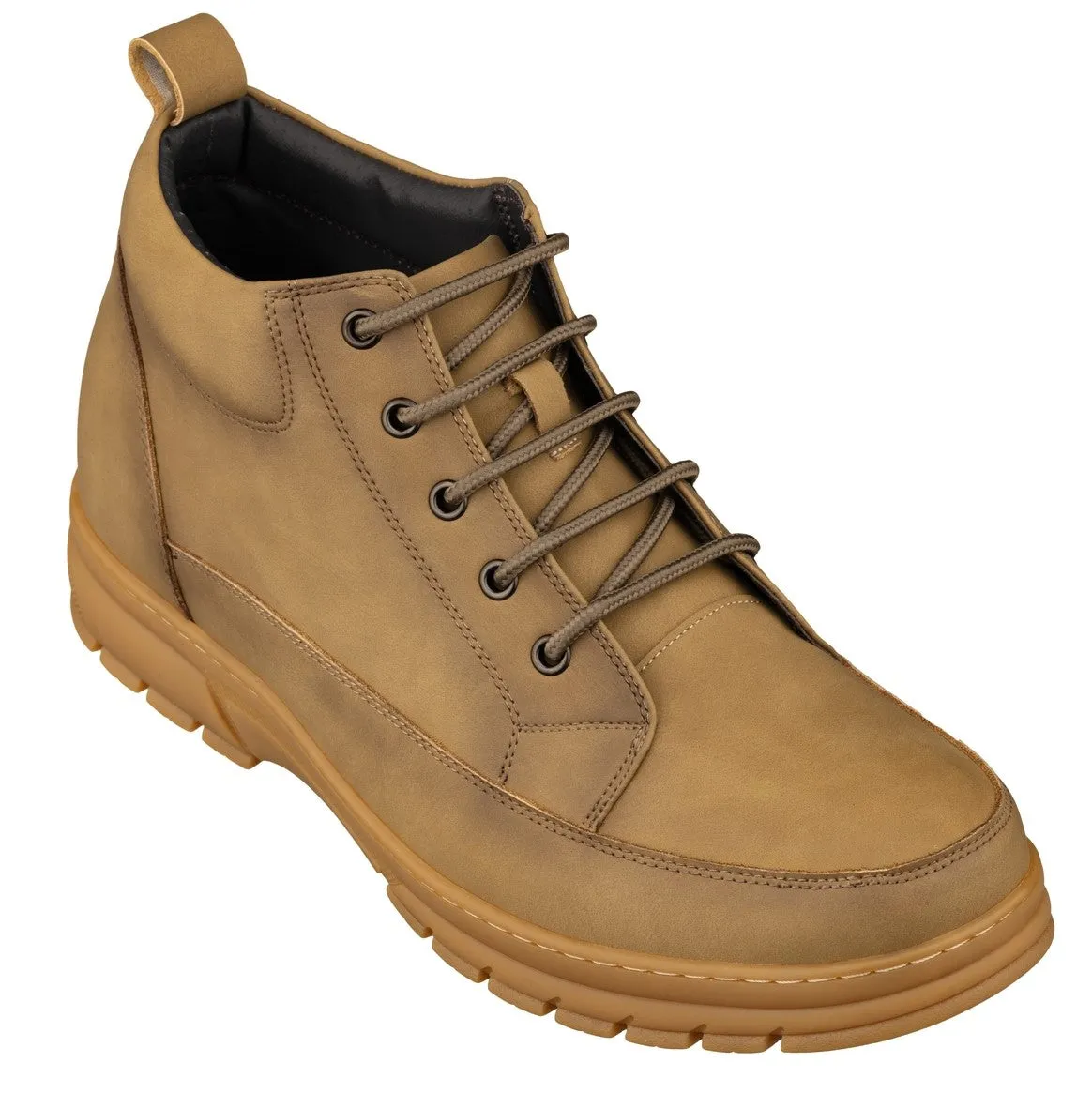 TOTO - K11552 - 2.8 Inches Taller (Khaki) - Casual Hiker Boots